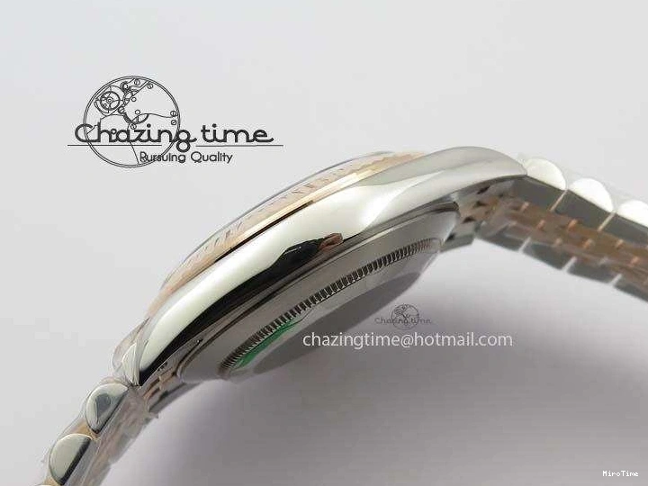 MiroTime 0313 Vibrant DateJust 41mm 126303 Noob 1:1 Best Edition RG Wrapped Brown Diam Dial Fluted Bezel On Jubilee Bracelet A 3781